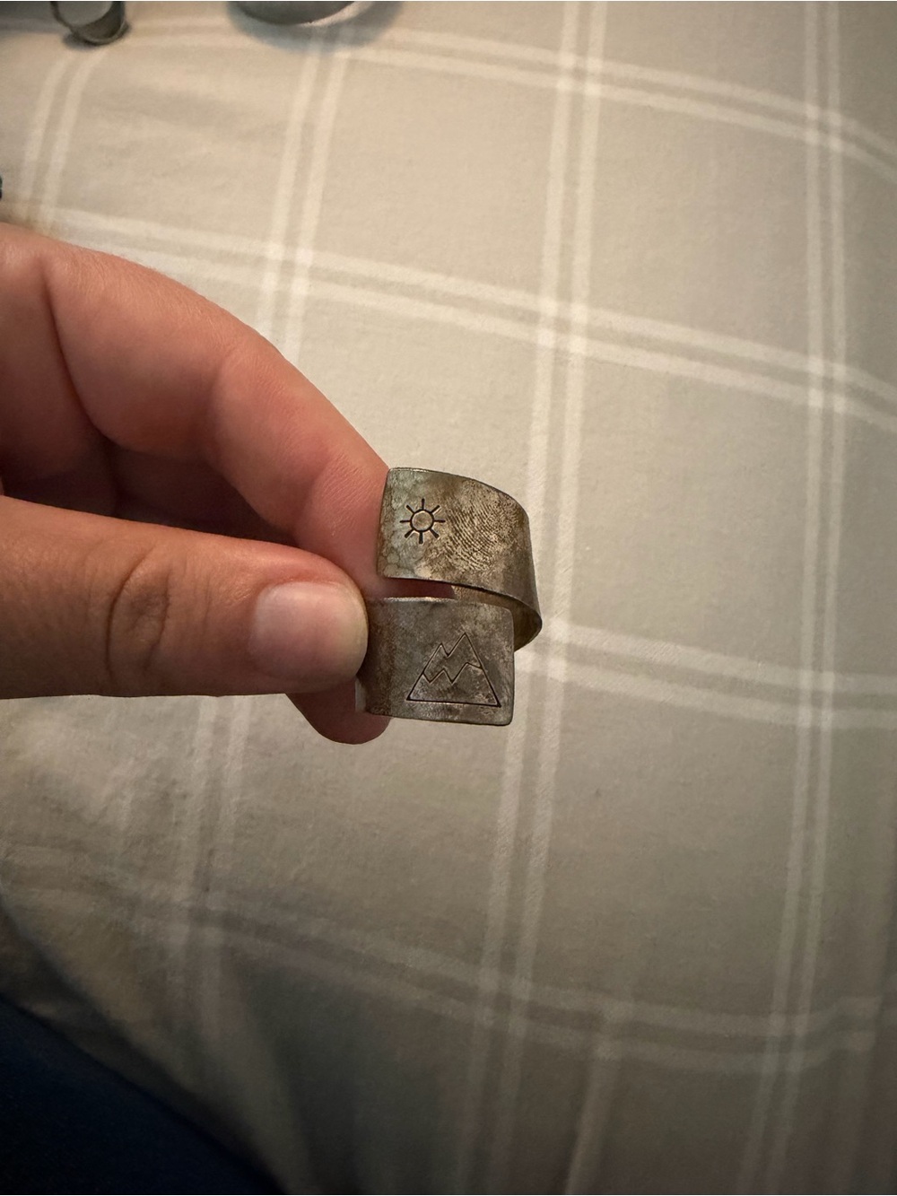 Sun & mountain wrap ring